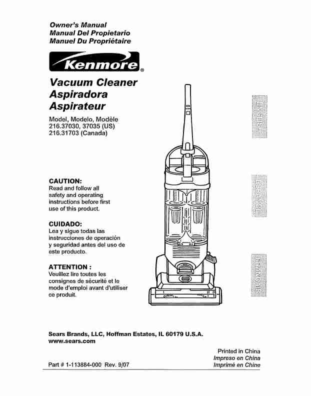 Kenmore Vacuum Cleaner 216_3703-page_pdf